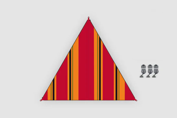 Voile d'ombrage raccordable Zip-Canvas Orient Bent