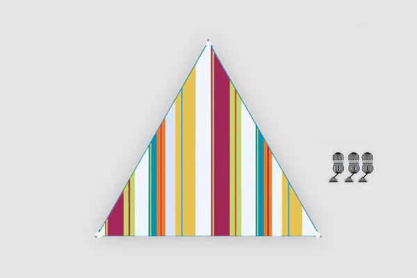 Tarp connectable Zip-Canvas Caribbean design Bent