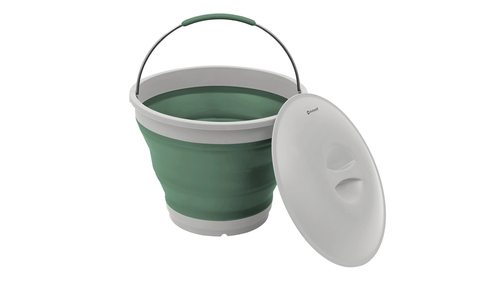 Falteimer rund mit Deckel Collaps Shadow Green Outwell