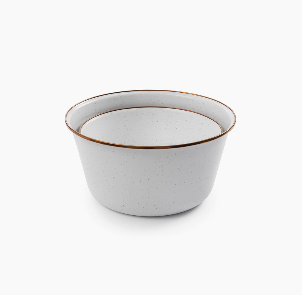 [CKW-397] Mixing Bowl Set enamel, eggshell, Barebones