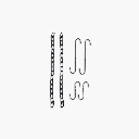 S-Haken und Kette Cowboy Grill Barebones