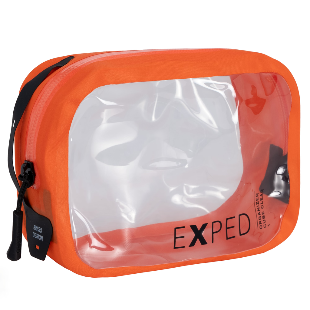 Sac de rangement Organizer Cube Clear flame 1l Exped