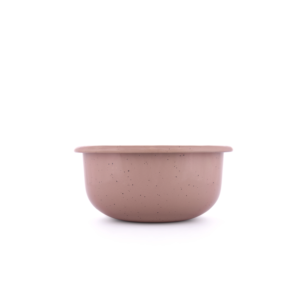 [CKW-1086] Rolled Enamelware Bowl dusty rose Barebones