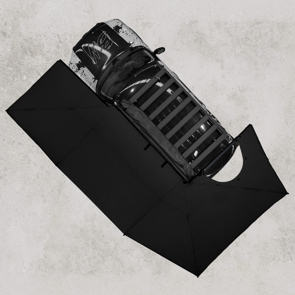 [BWEXTDRKDSKZIP] Awning 270° Extreme Darkness XL Squared Pro with D-Zip Bushwakka (droite (RHS))