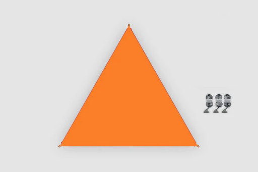 [9961681] Tarp connectable Zip-Canvas orange Bent