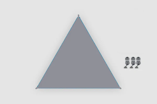 [9961686] Tarp connectable Zip-Canvas grey zipper light blue Bent