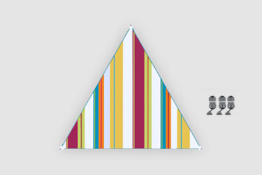 [9961687] Sonnensegel verbindbar Zip-Canvas Karibik Design Bent