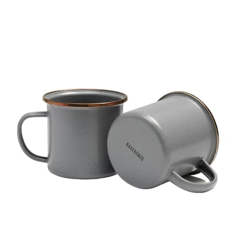 [CKW-356] Tasses en émail, set de 2, Barebones