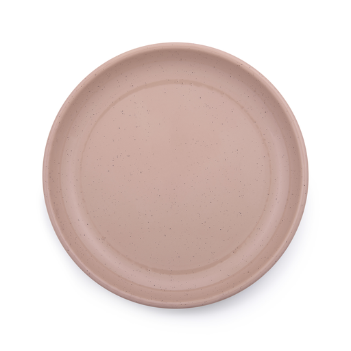 [CKW-1087] Rolled Enamelware Plate dusty rose Barebones